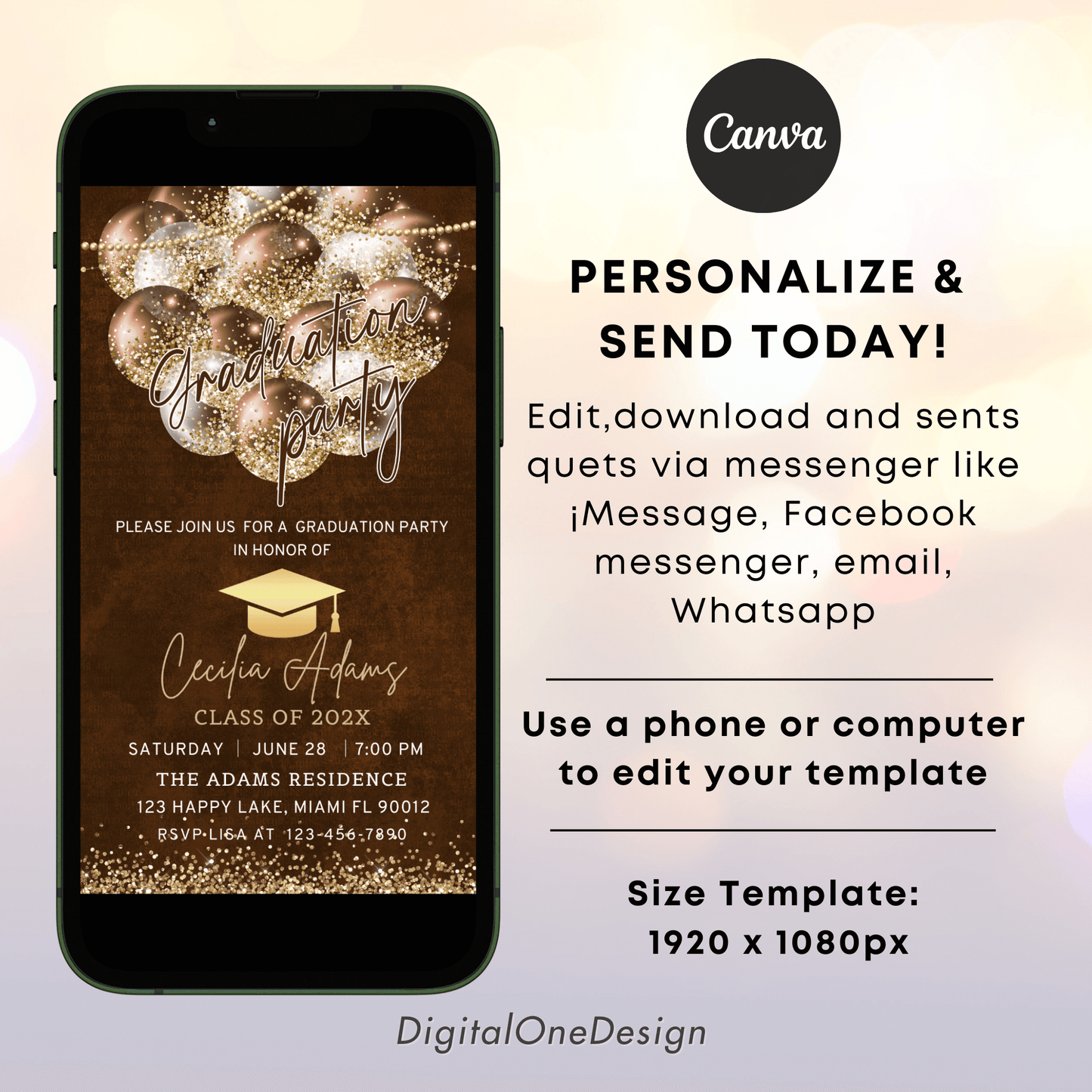 Personalize Graduation Party Invite