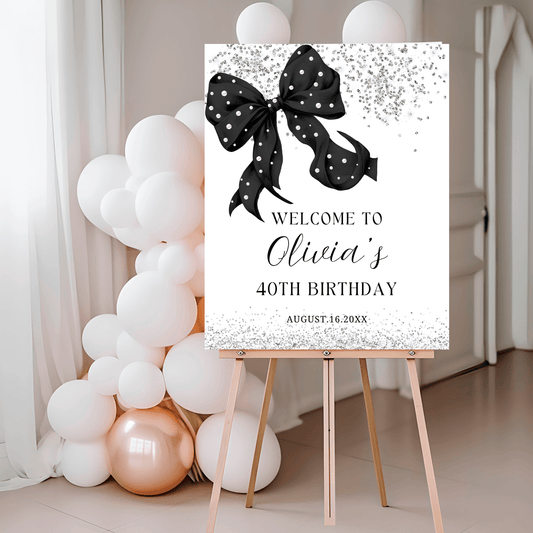 Editable Chic Event Entrance Decor Welcome Sign