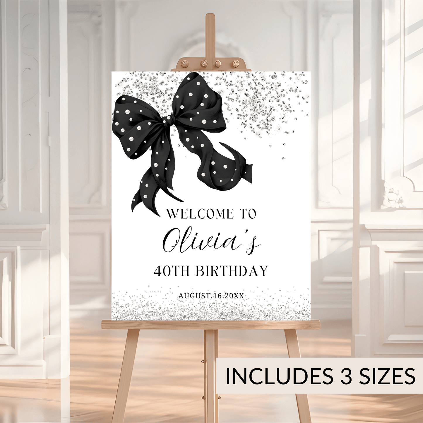 Customizable Entrance Sign for Birthday, Graduation, Bridal Shower & Sweet 16 Events