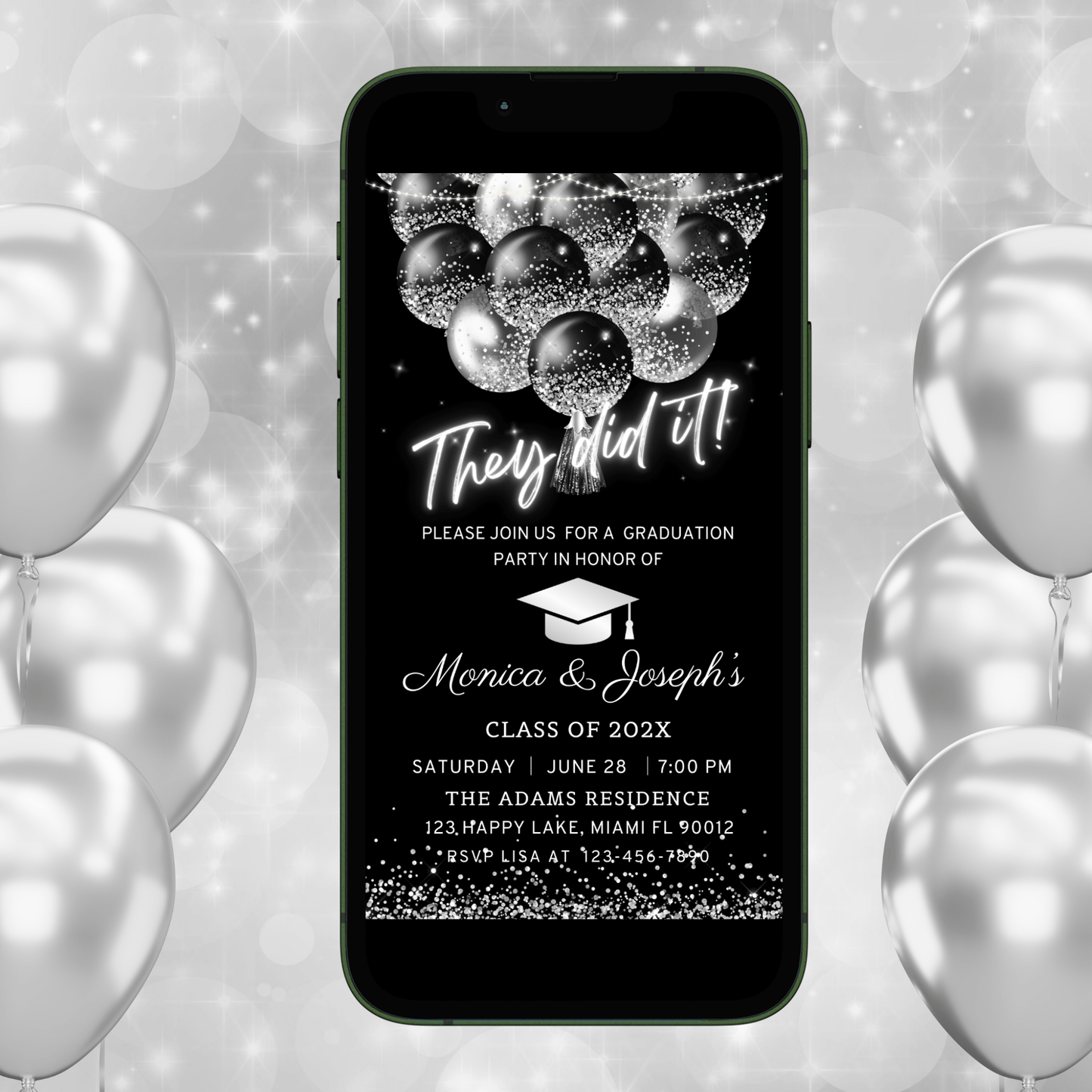 They did it! Graduation Invitation for mobile