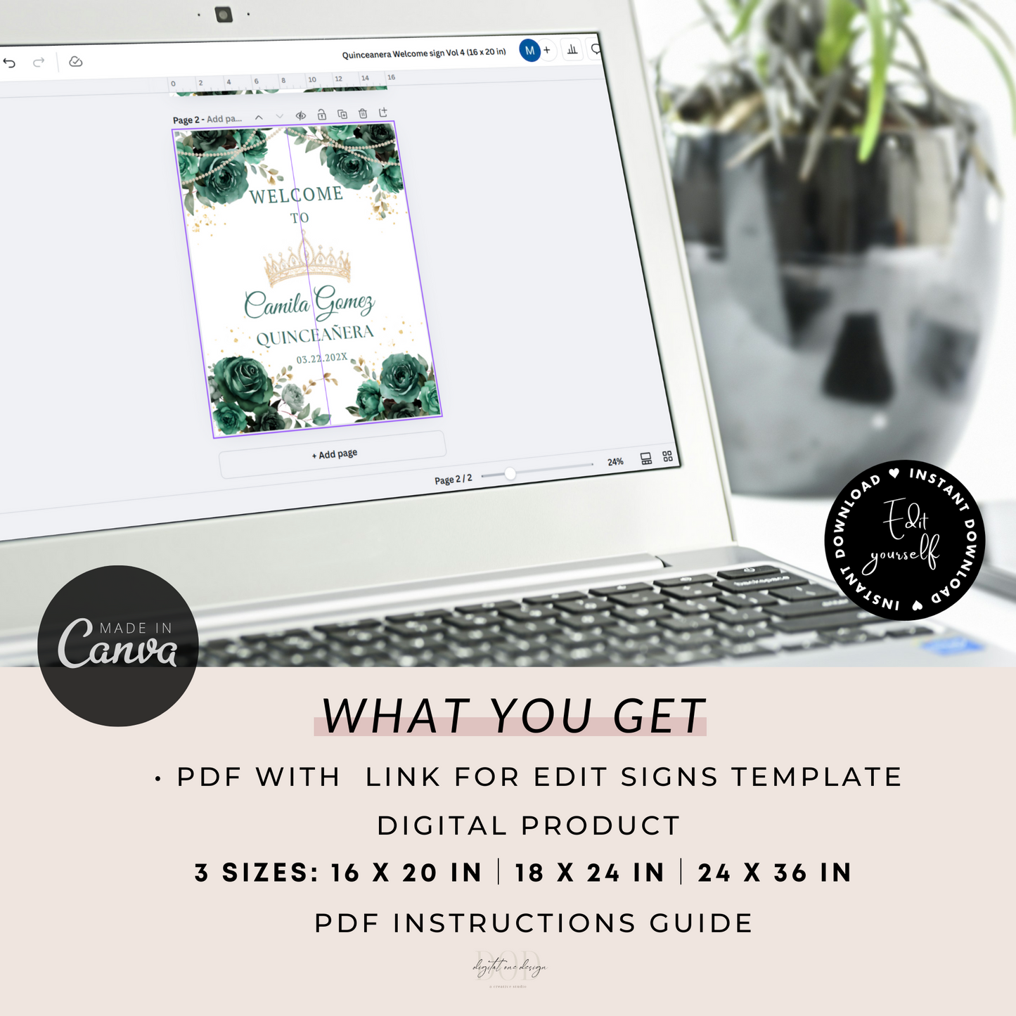Editable Welcome Sign Template