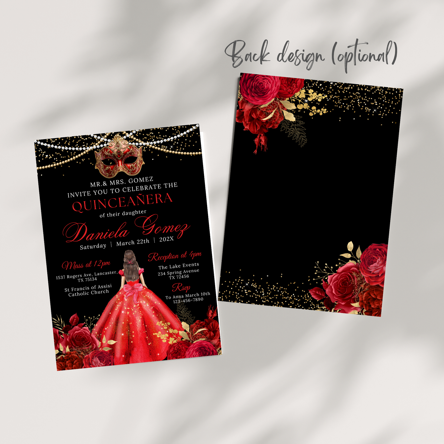 Quinceanera celebration party Invite