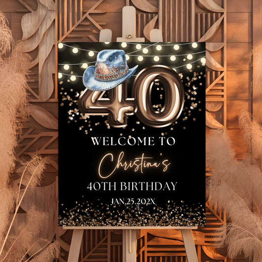 Wester Forty Birthday Poster