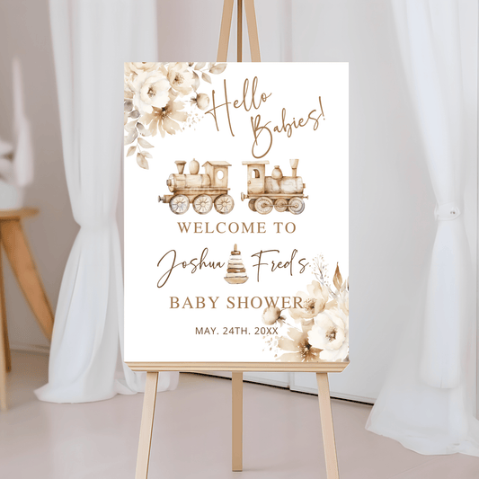 Neutral Baby Shower Decor