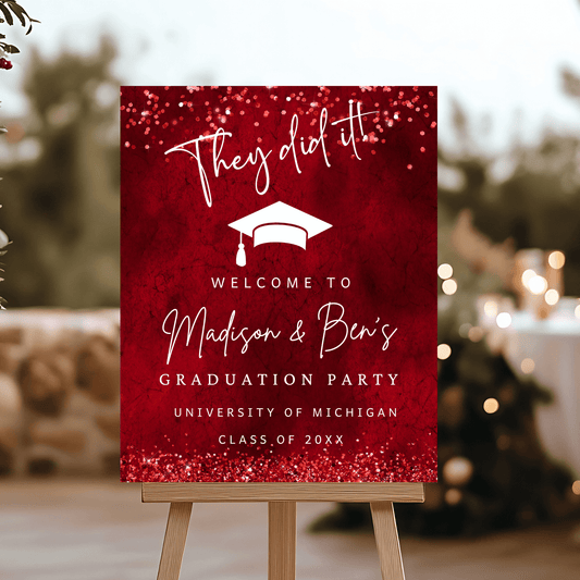 joint graduation welcome sign printable