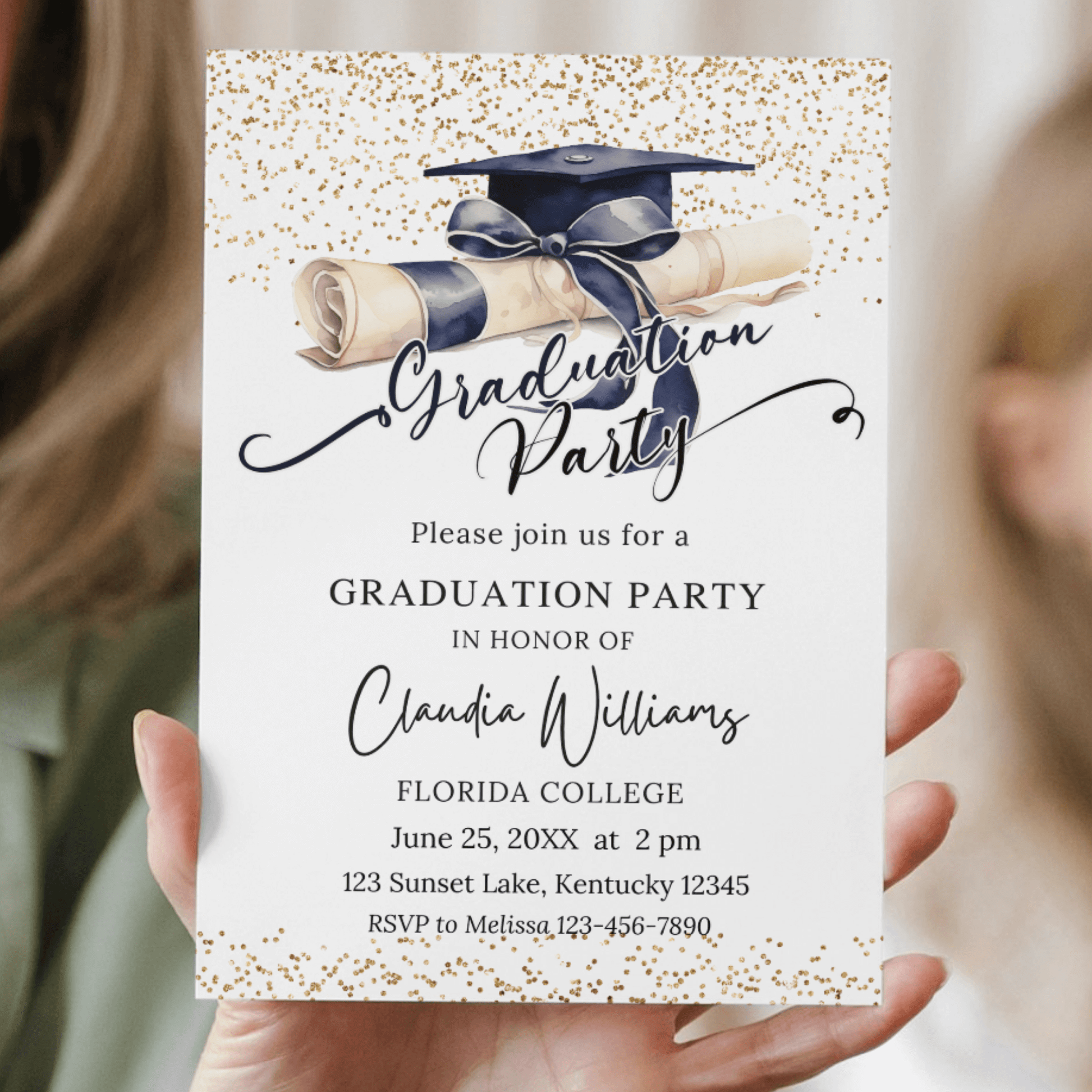 Class of 2025 Graduation Invitation template