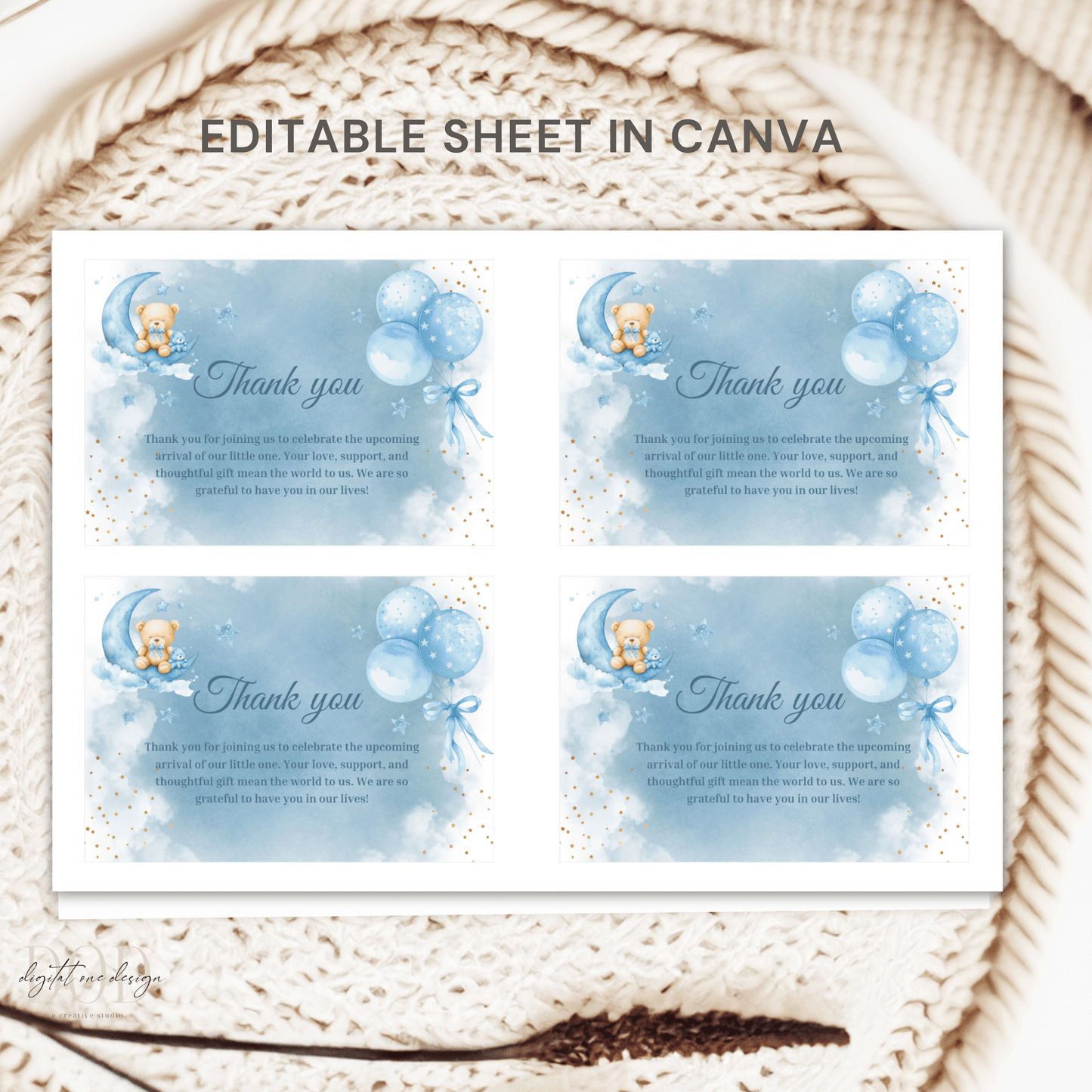 editable we are over the moon baby shower