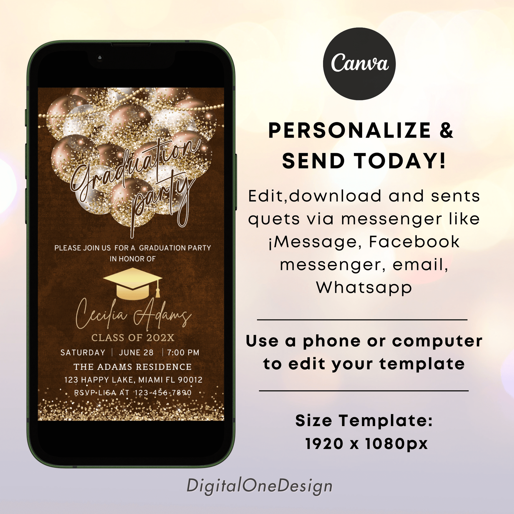 Personalize Graduation Party Invite