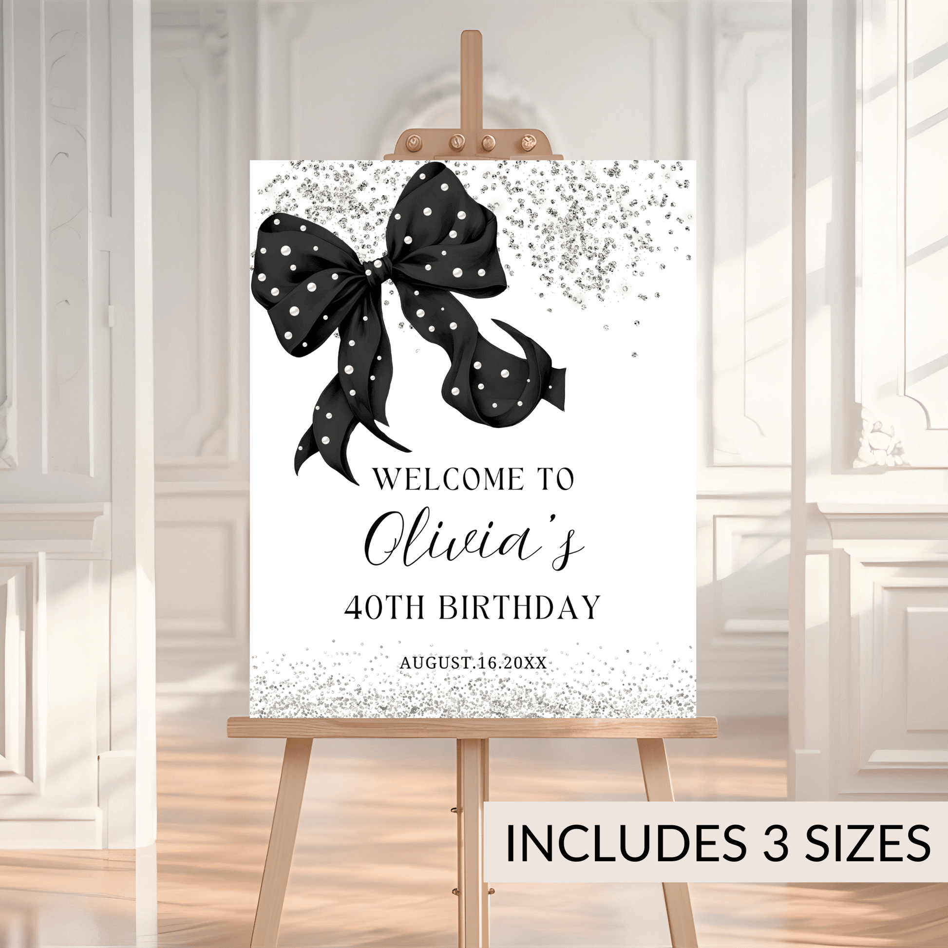 Customizable Entrance Sign for Birthday, Graduation, Bridal Shower & Sweet 16 Events