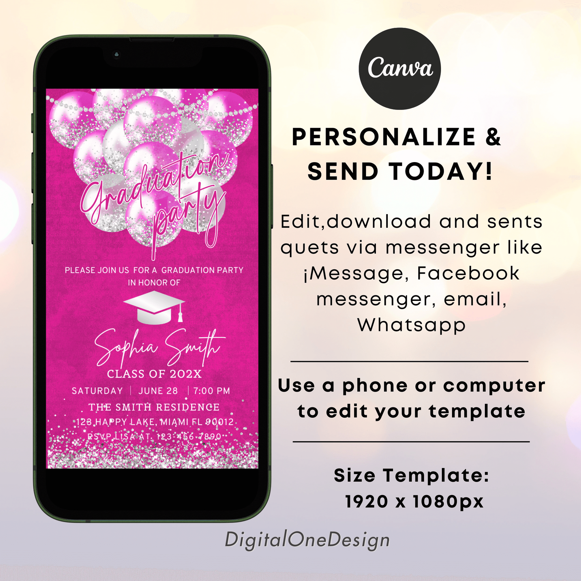 Personalize Electronic Grad Invite