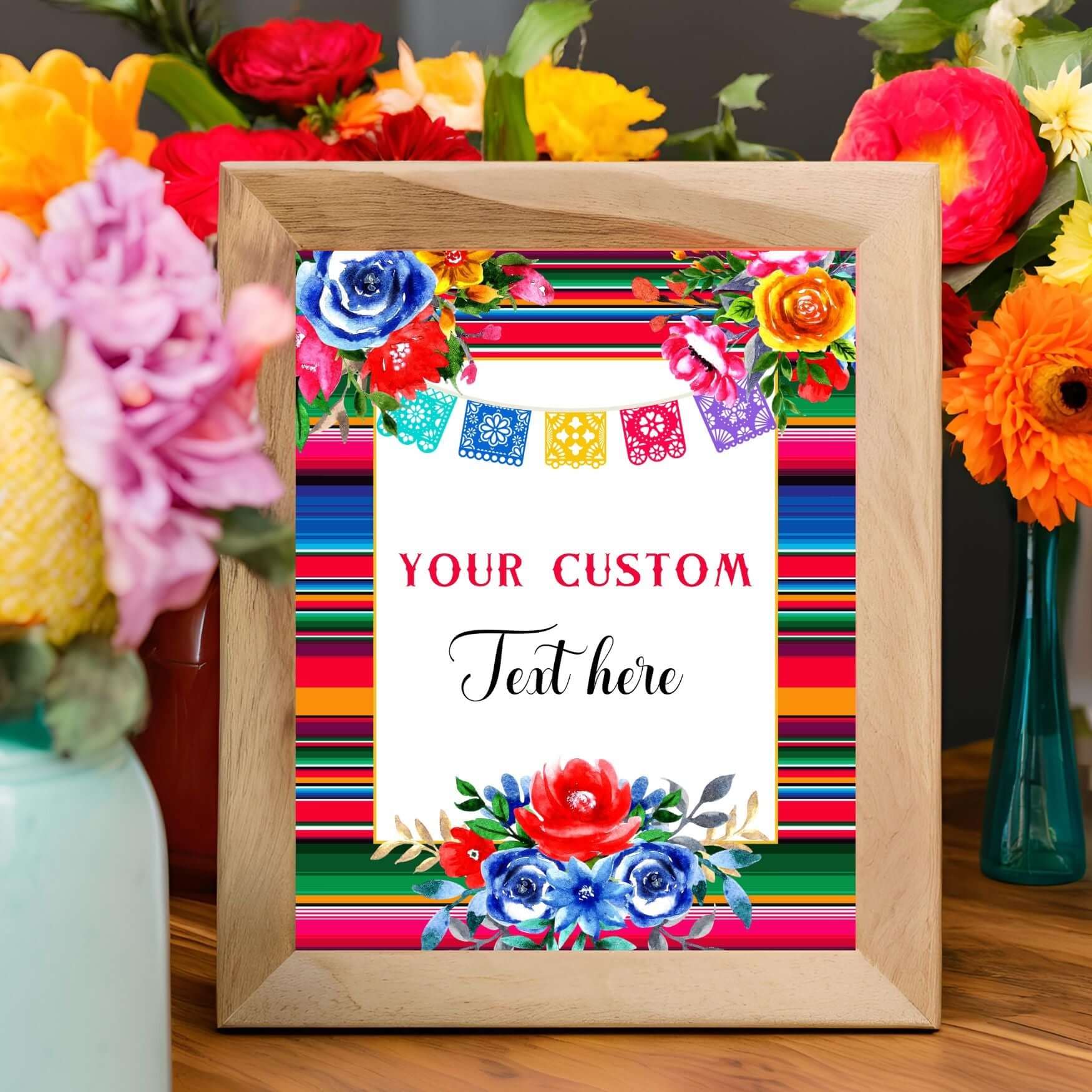 Editable Custom Sign Fiesta Party Sign Printable