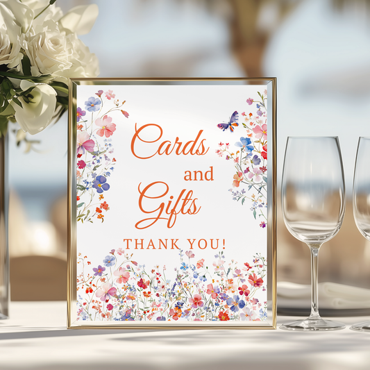 Editable Elegant Colorful Wildflower Event Sign