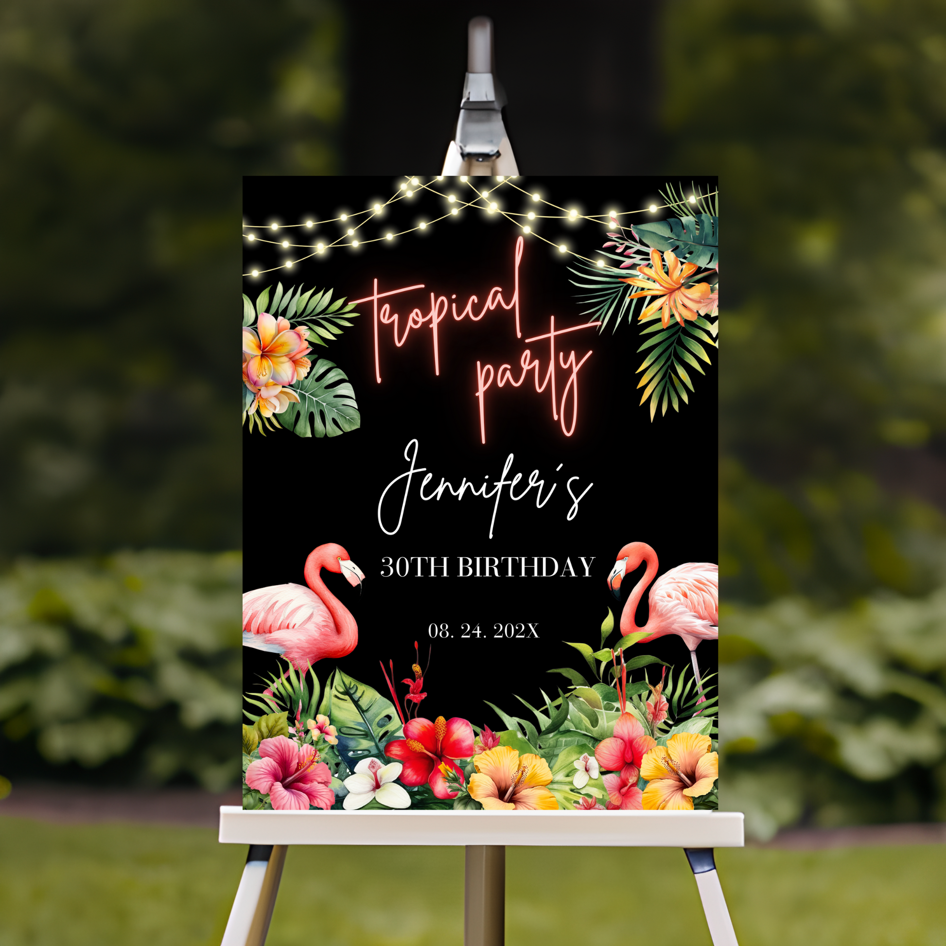 Summer Birthday party Welcome Sign