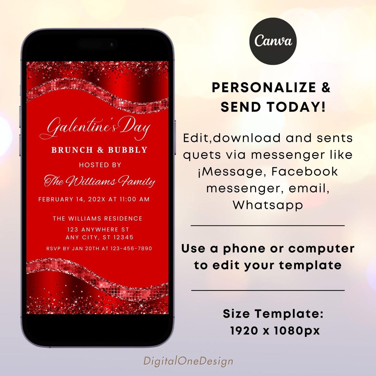 Galentine’s Day Brunch Invitation