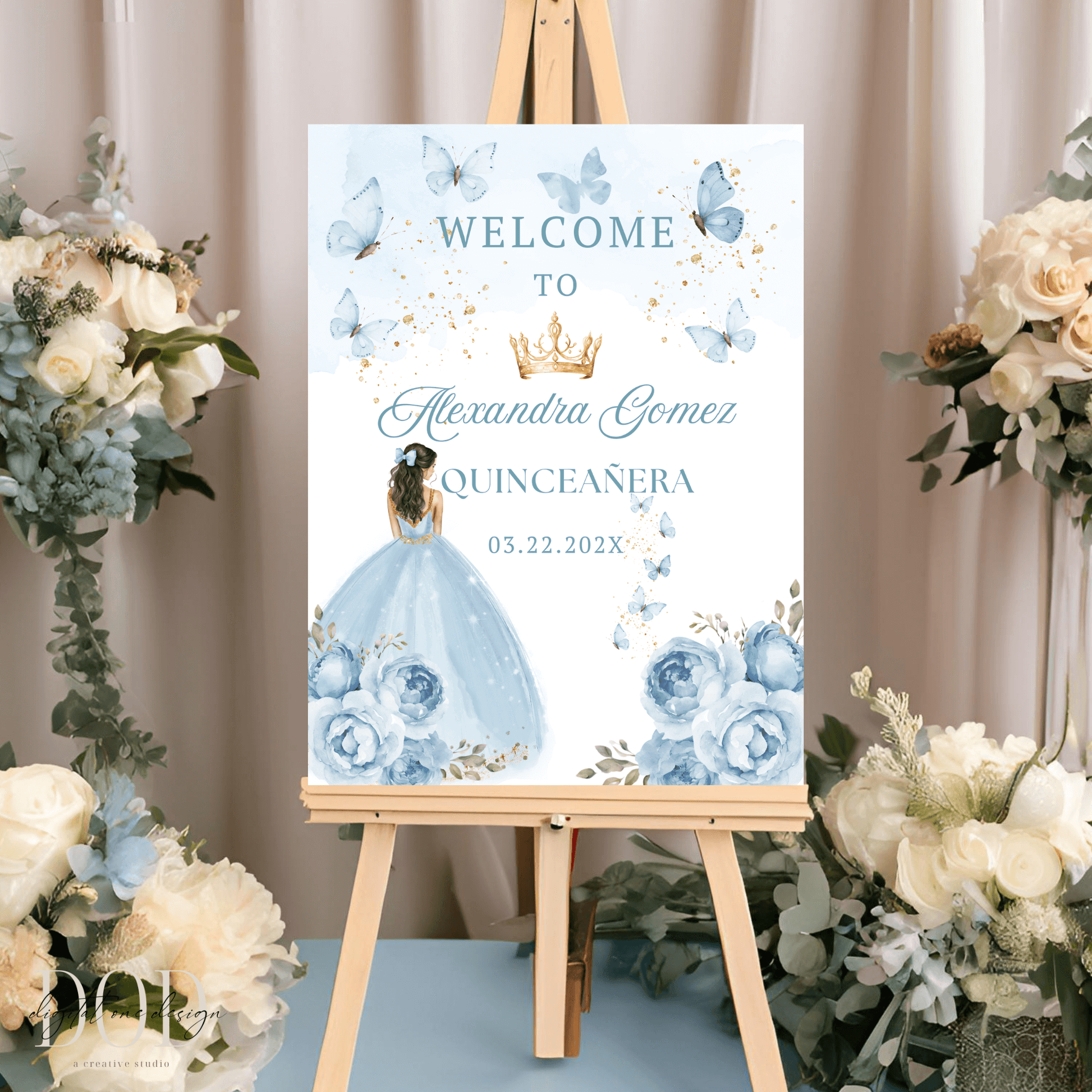 Quinceañera Entryway Decor Poster