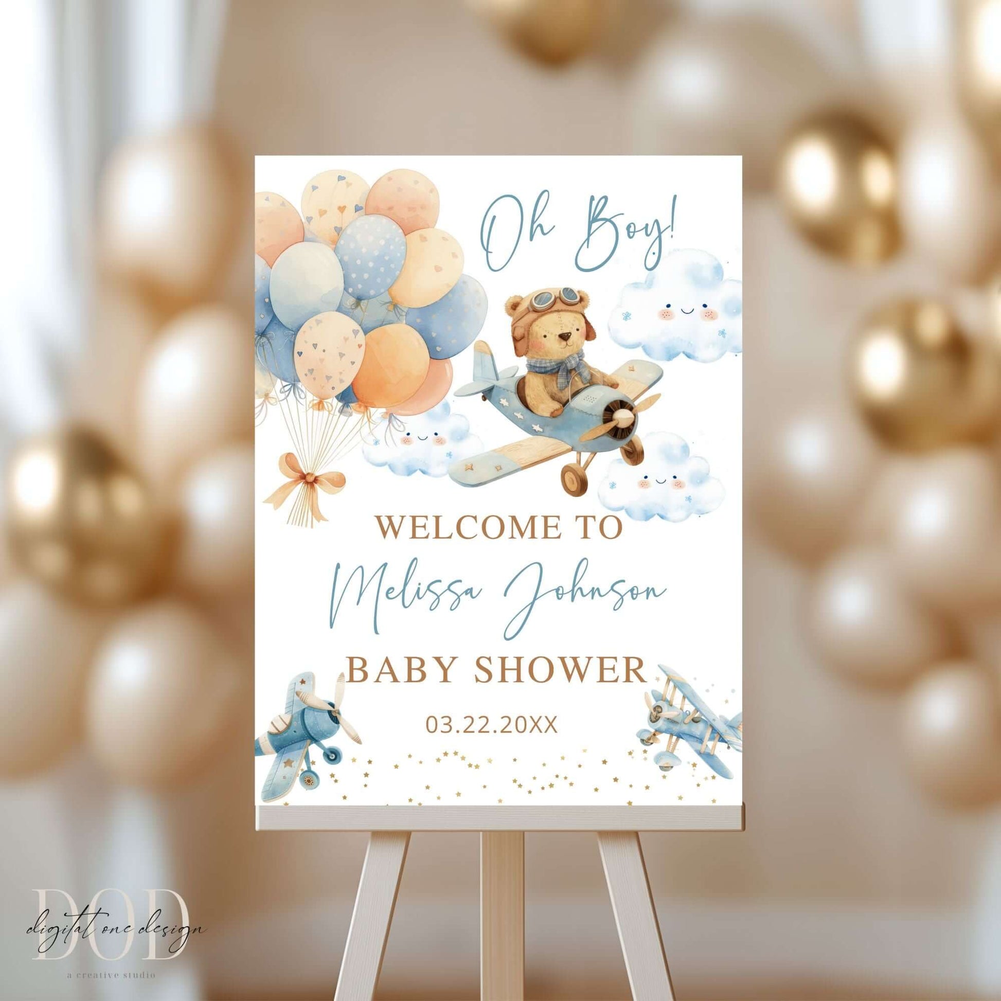 We Can Bearly Wait Welcome Sign