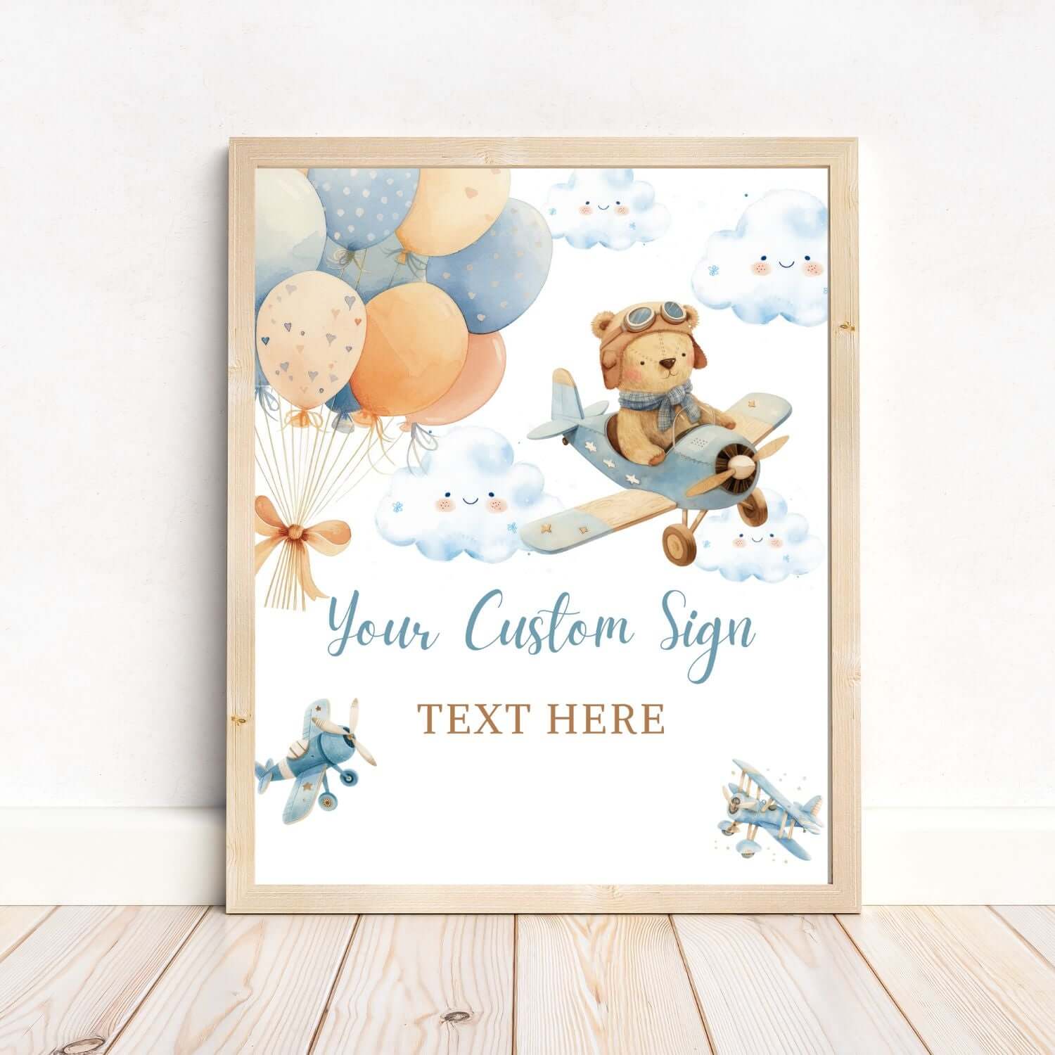 We Can Bearly Wait Baby Shower Boy sign