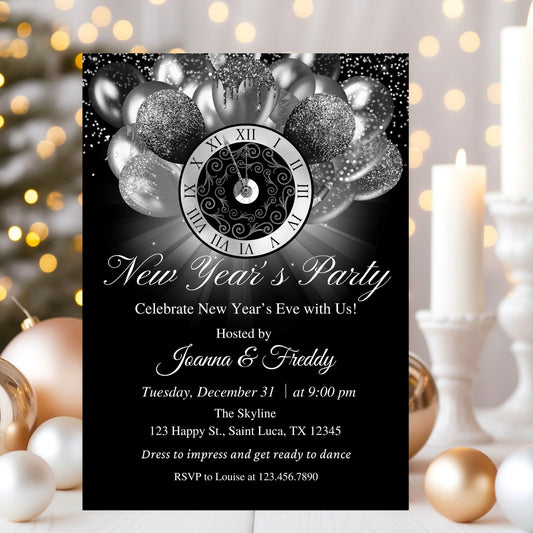 Cocktail Party New Year's Eve Invitation