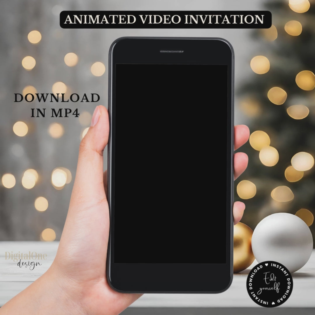 Animated Video Spanish Christmas Invitation