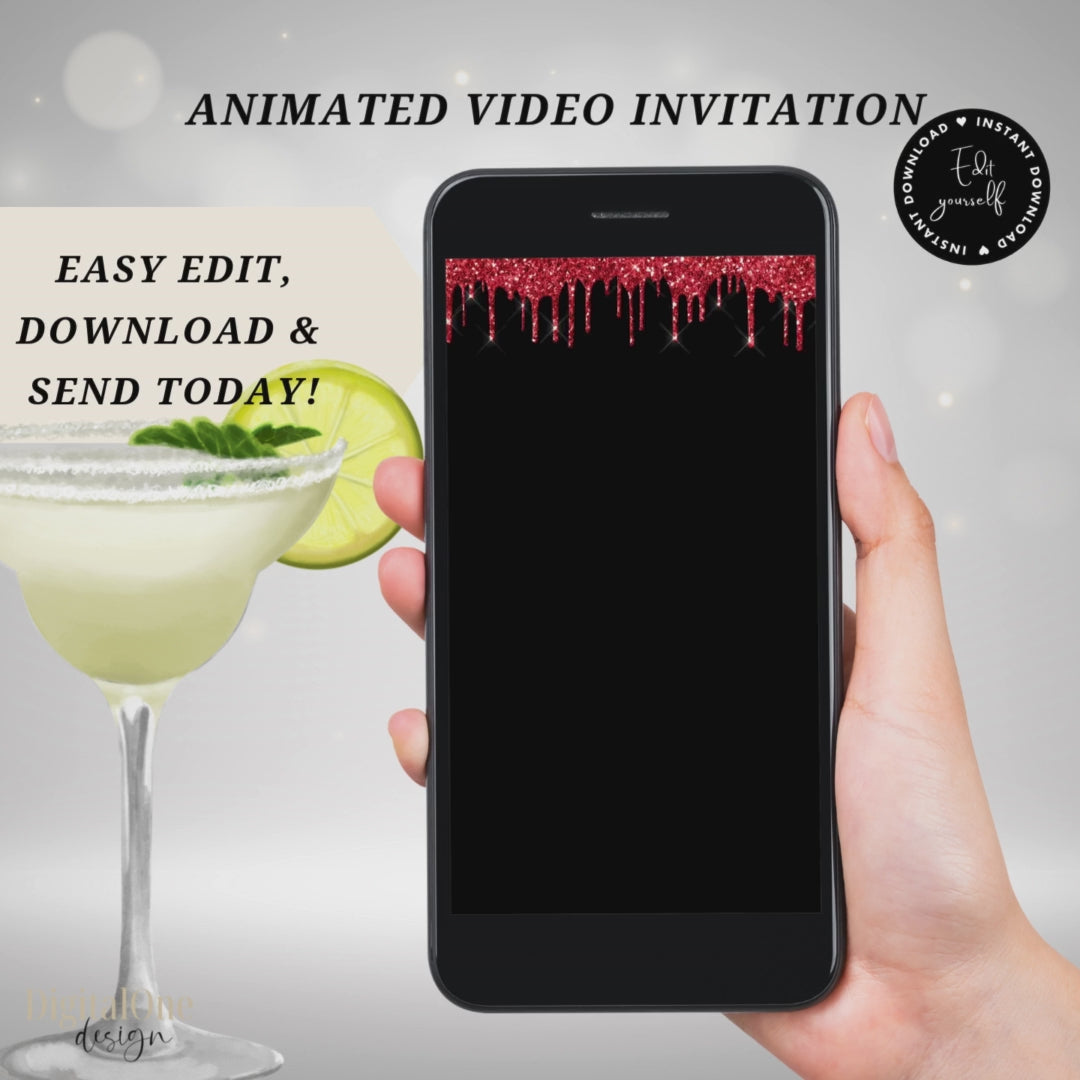 Digital Holiday Cocktail Party Invitation
