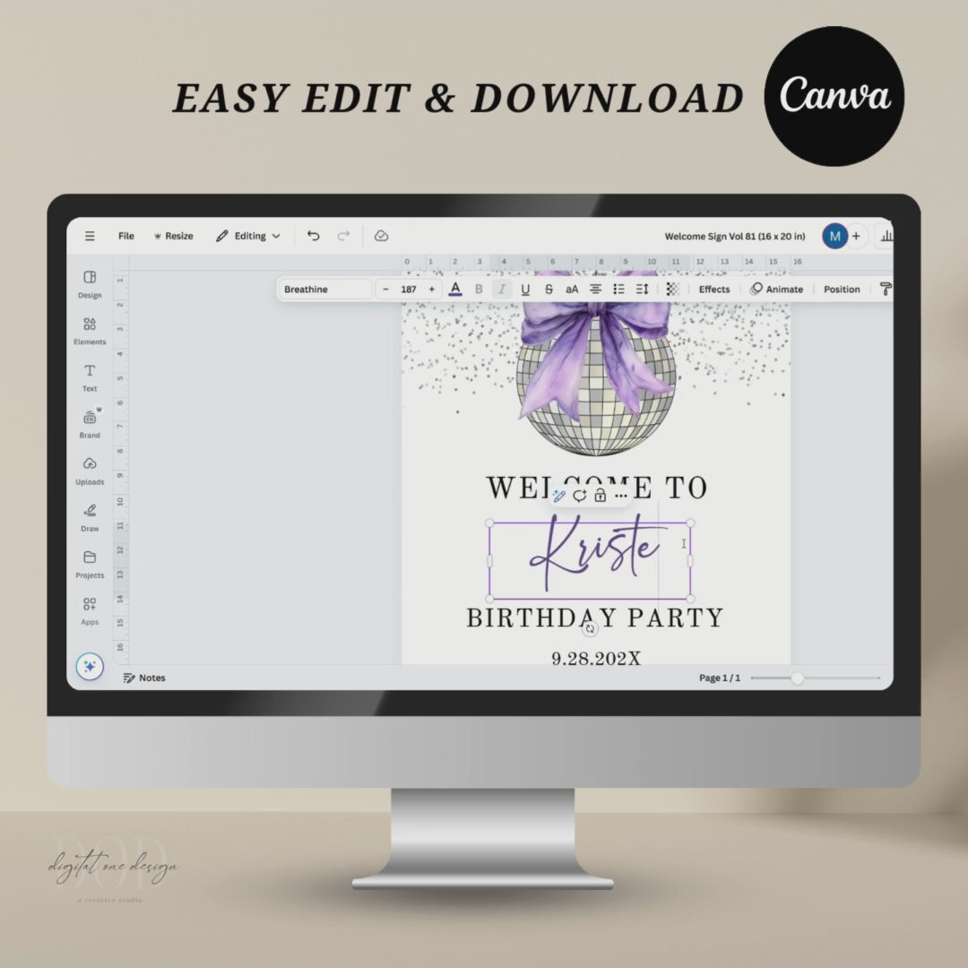 Editable Template Canva
