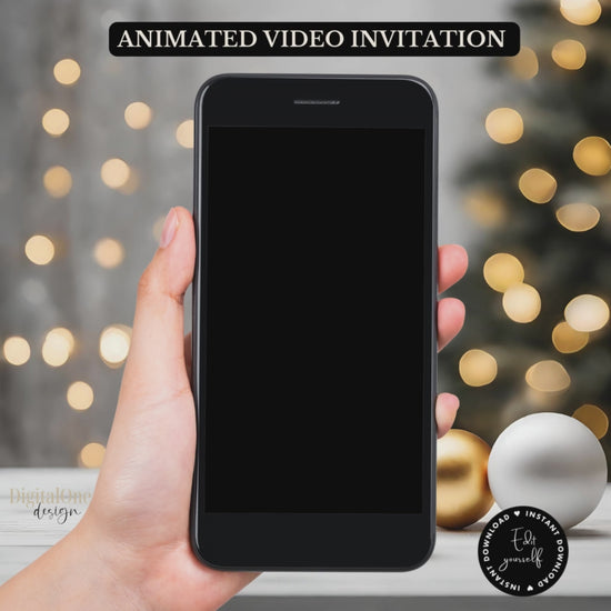 Animated Video Spanish Christmas party Invitation