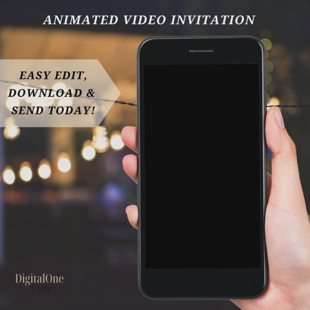 Video Animated BBQ Birthday Party Invitation