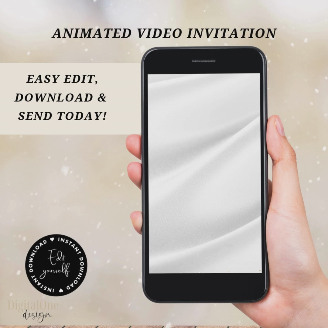Animated video Royal Blue 15th Birthday Party Save the date