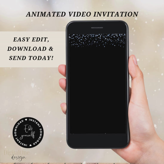 Animated Video Quinceañera Save the date Evite