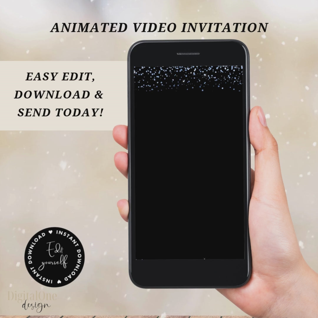 Animated Video Quinceañera Save the date Evite