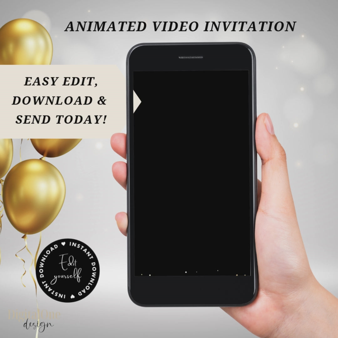 Video animated 15th Birthday Invitation in spanish