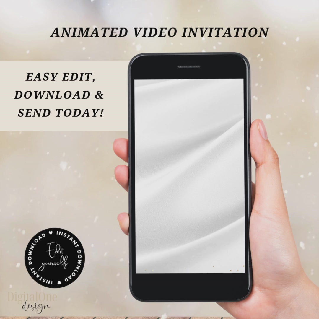 Video Animated Green Emerald Quinceanera Save the date template